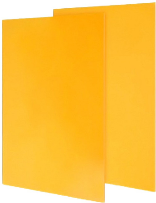 OON 불투명 컬러 아크릴판, 노랑, 2개