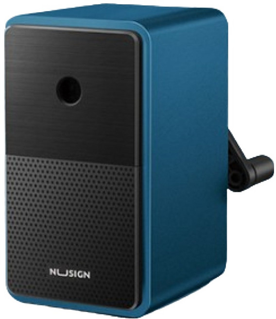 누사인 회전식 5단 심조절 미술 그림용 연필깎이 NS077, 블루, 1개