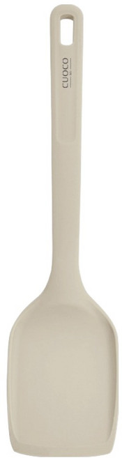 CUOCO 北歐系列 半月柄全矽膠炒鏟 33.8 x 8 x 4.6cm, 白色, 1個