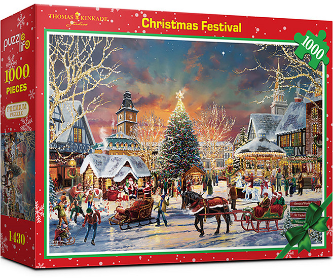 PUZZLE LIFE 聖誕節慶典拼圖 PL1430, 混合色, 1個, 1000件