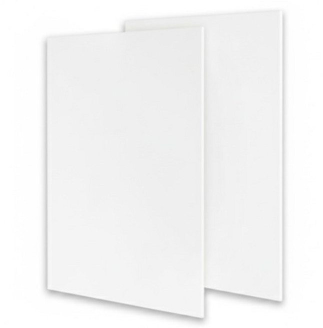 OON 불투명 컬러 아크릴판, 흰색, 2개