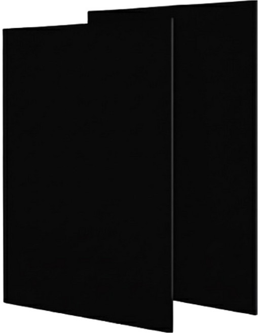 OON 불투명 컬러 아크릴판, 검정, 2개