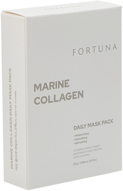 FORTUNA 海洋膠原蛋白每日面膜, 1個, 10入