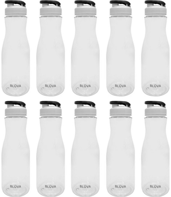 Bluba 家用 營業用 一鍵式冰箱冷水壺, 10個, 900ml, 黑色