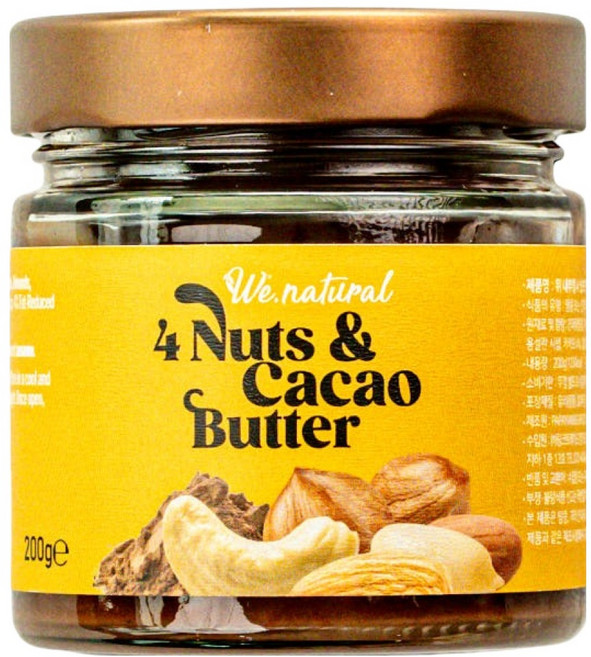 위내추럴 4 넛츠 앤 카카오 스프레드, 1개, 200g