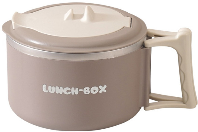 Kyhome 316不鏽鋼泡麵碗, 棕色, 1個