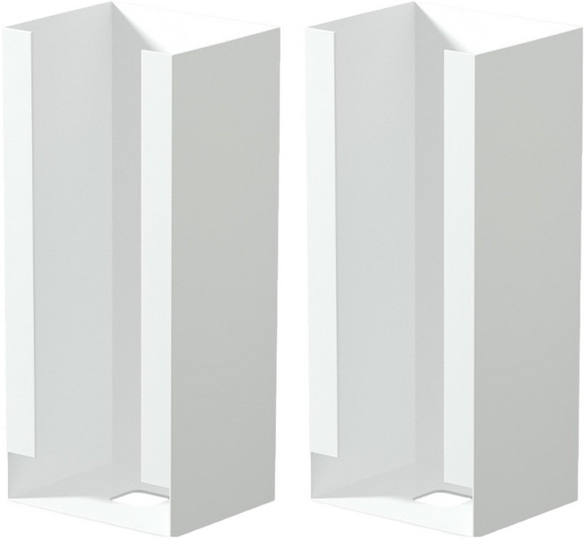 피앤케이 다용도 수납 라면정리함 주방 정리함, 화이트, 2개