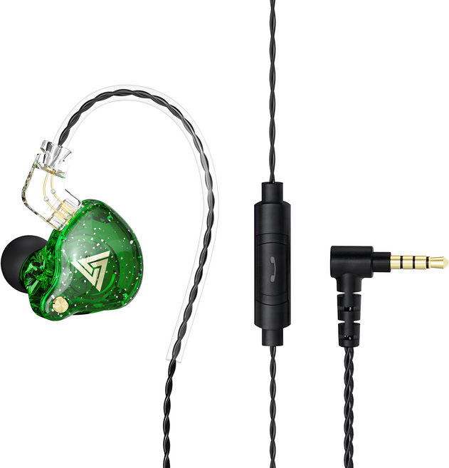 DTAudio DTA-AK6 重低音有線耳機, 綠色, DTA-AK6-N