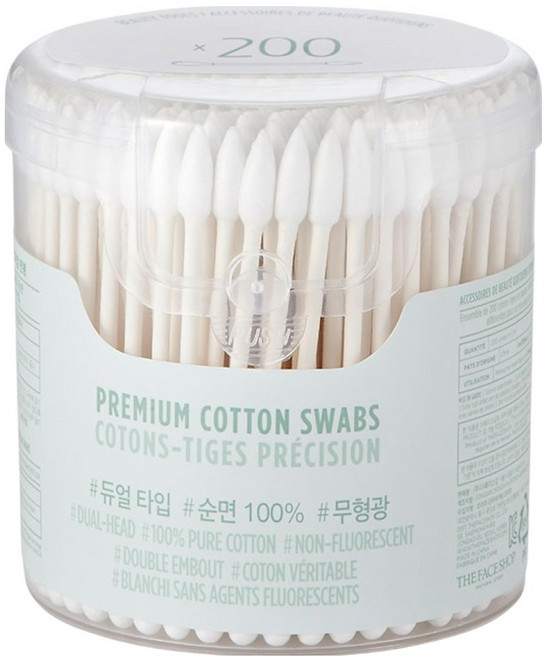 더페이스샵 데일리 뷰티툴즈 프리미엄 면봉, 혼합색상, 1개