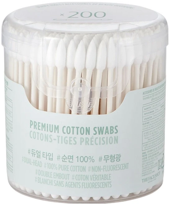 더페이스샵 데일리 뷰티툴즈 프리미엄 면봉, 혼합색상, 1개 - 쿠팡