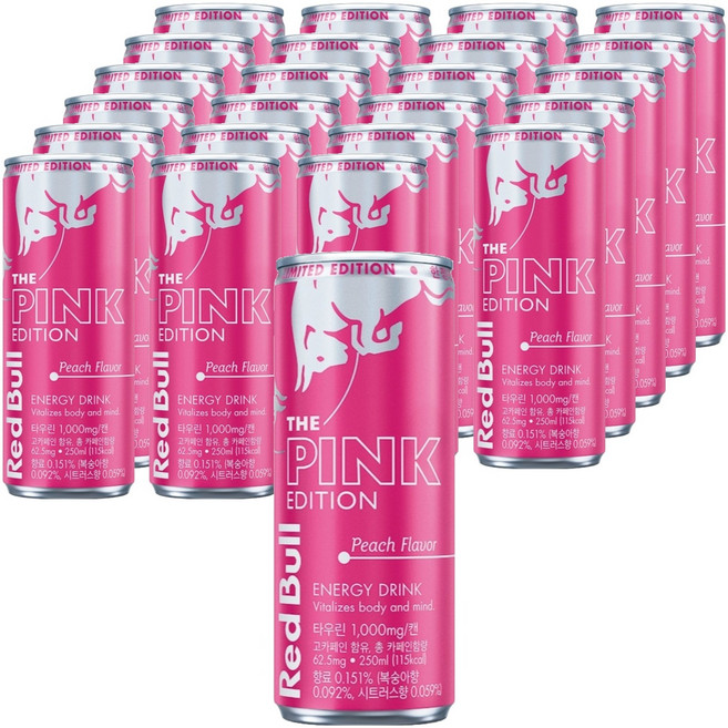 Red Bull 紅牛 粉紅版, 24個, 250ml