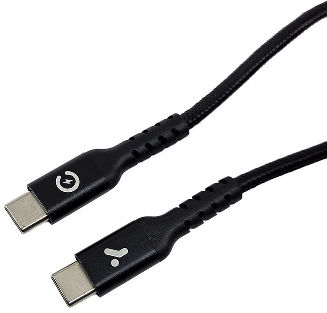 요이치 C타입-C타입 E Marker PD 100W 초고속 충전 케이블, 블랙, 1개, 100cm