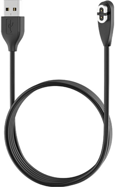 SPACE SHIELD Shokz OpenRun Pro S811 Mini 相容標準2-pin磁吸USB-A型充電線 1m, 黑色, 1個, 單一商品