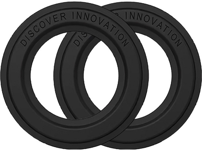 닐킨 맥스테이션 마그네틱 링 홀더 스티커, 블랙, 2개