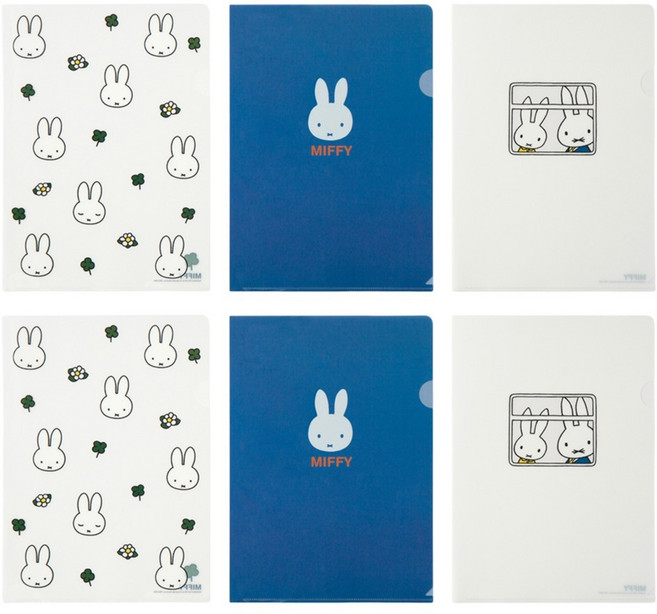 STUDIO EIGHT Miffy L型文件夾 3件組, 混色, 2套