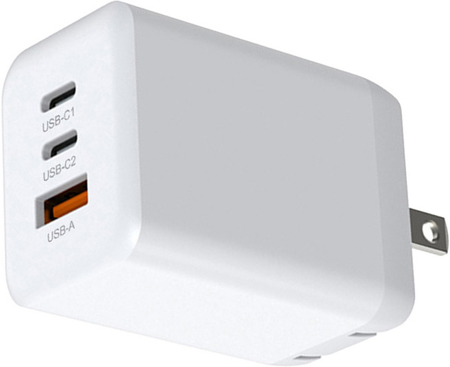 OnePower GaN 65W 2C1A 充電器, 白色, 1個