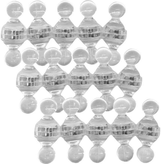 네츄럴파크 초강력 네오디움 스탬프 자석 15 x 21mm, 투명, 30개