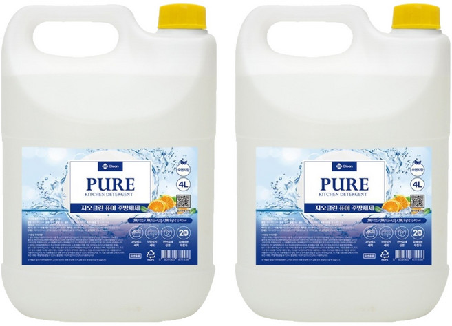 GIOCLEAN 純淨廚房洗潔精, 2個, 4L