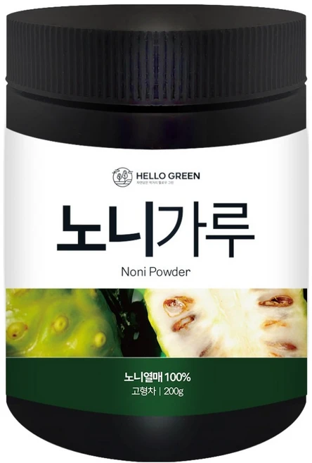 헬로우그린 노니열매 가루, 1개, 200g - 쿠팡