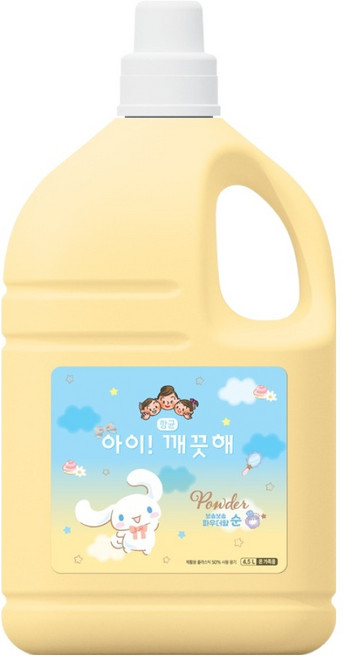 LION 獅王 趣淨 大耳狗喜拿洗手乳 爽身粉香 補充包, 4.5L, 1個