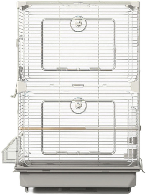 PET'S HANDLER 費洛雙層鸚鵡籠 40 x 28 x 63 cm LY-204, 1個, 灰色