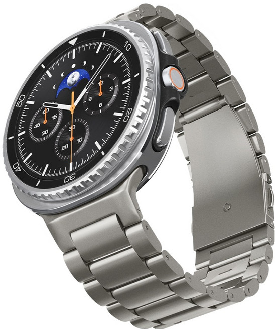 슈피겐 스마트워치 모던핏 티타늄 스트랩, 내추럴 티타늄, 1개