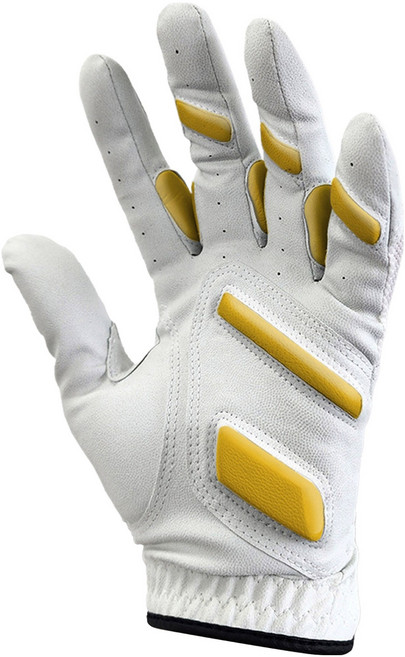 몽키그립 여성용 쐐기패드 합피 골프장갑 왼손용, 화이트, 1개