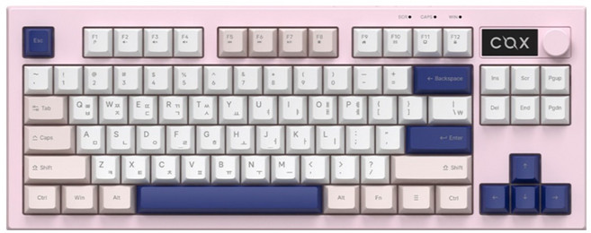 COX 有線薄膜式無數字鍵盤, 粉紅色, CM87KD, 製造商軸