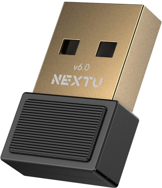 NEXTU 블루넥스 USB 블루투스 동글 6.0 무선 어댑터, 블랙, 1개, 609BT