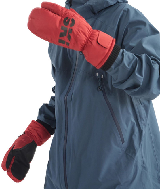 마켓에이 라이딩 글러브 스키 벙어리 장갑 양손착용 세트, 레드, 1세트