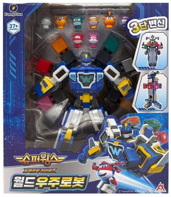 SUPER WINGS 世界宇宙機器人, 混合顏色, 1個