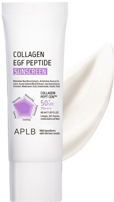 APLB 膠原蛋白 EGF 胜肽防曬霜 SPF50+ PA++++, 1個, 40ml