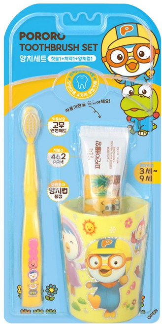 케이엠제약 뽀로로 양치 세트 뽀로로, 1세트