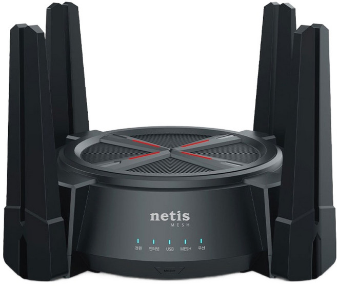 네티스 AX6000 2.5Gbps 기가비트 듀얼밴드 메쉬 와이파이 공유기, 1개, MEX6000
