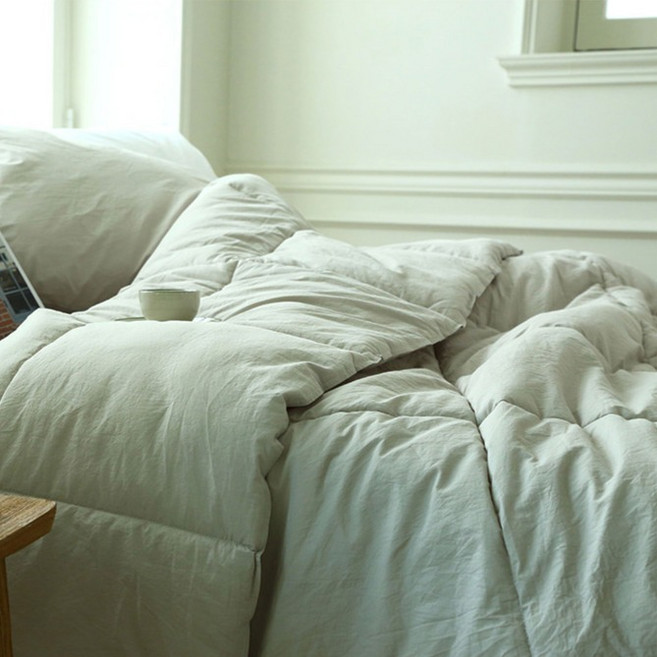 플로라침구 워싱 메리노울 사계절용 양모이불, gray