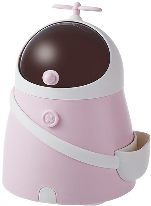 맙소샵 미니 우주인 책상 데스크탑 휴지통 BRP2218, 핑크