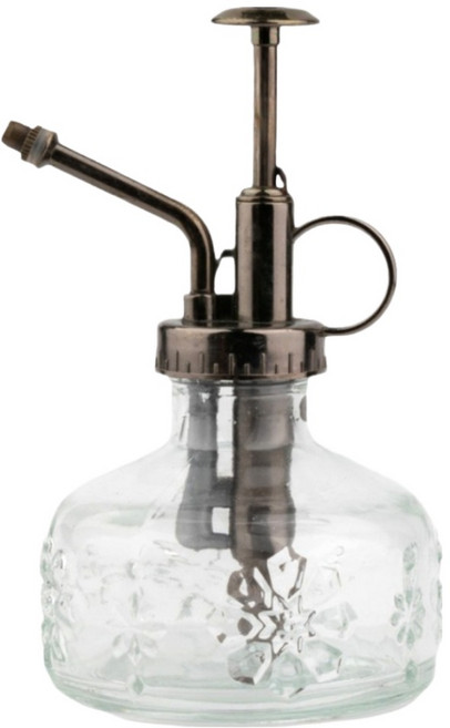 디케이원 실내 정원용 다육 식물 푸쉬형 분무기, 투명 + 청동(헤드), 1개