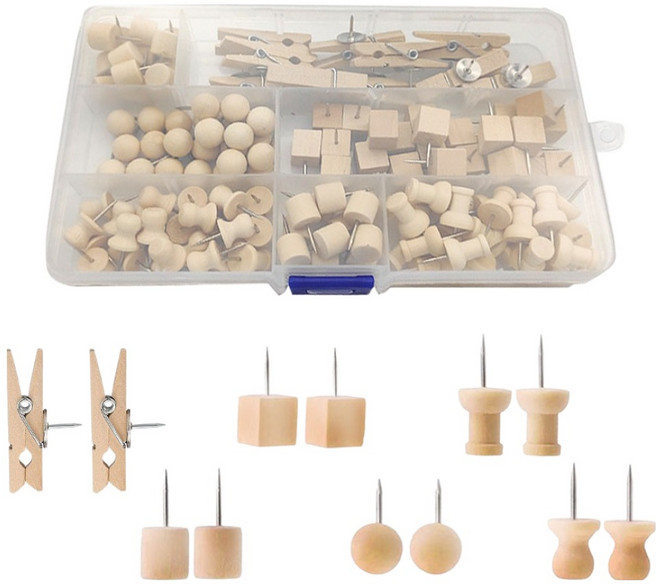 더원홈데코 압정 6종, 1세트
