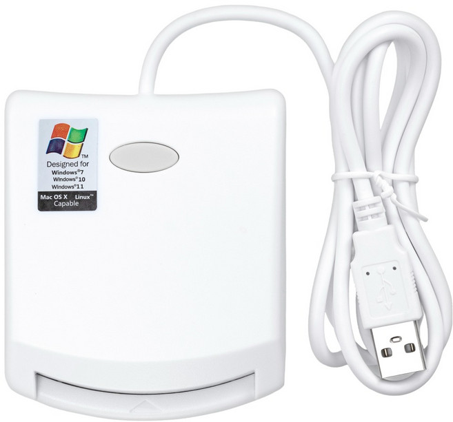 Royal 御皇居 晶片讀卡機, 極簡白, 1個, EZ100PU