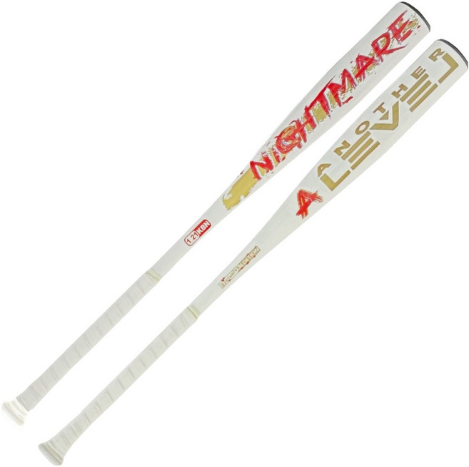 어나더레벨 나이트메어 알로이 야구 배트 극미들 765g, 화이트, 1개