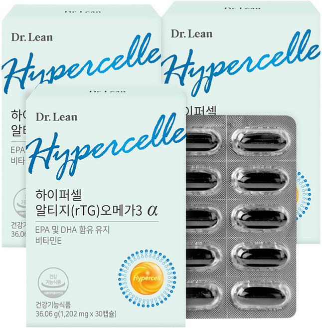 닥터린 하이퍼셀 알티지 오메가3 알파, 30정, 3개