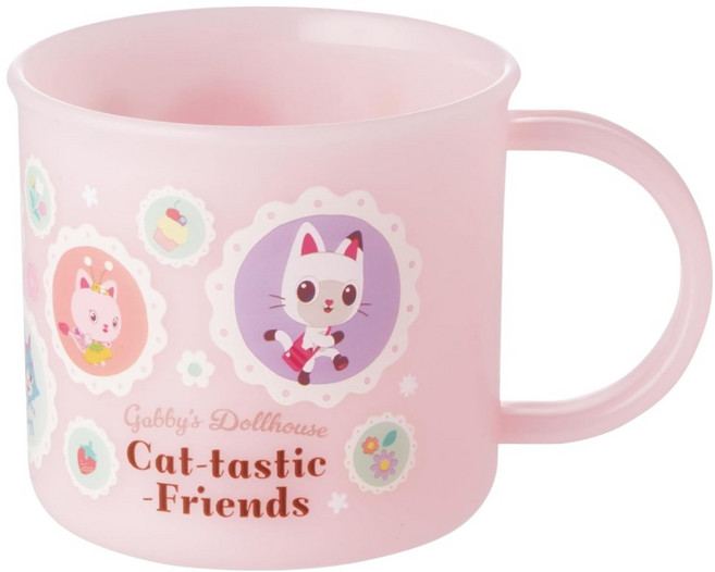 Skater 塑膠漱口杯 蓋比的娃娃屋 200ml, 粉色, 1個