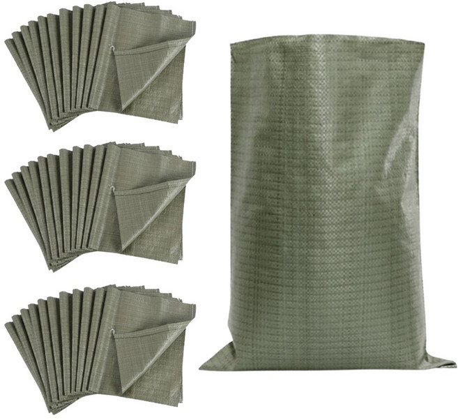 언더보스 폐기물 쓰레기 재활용 마대자루 40 x 60 cm, 그린, 34개