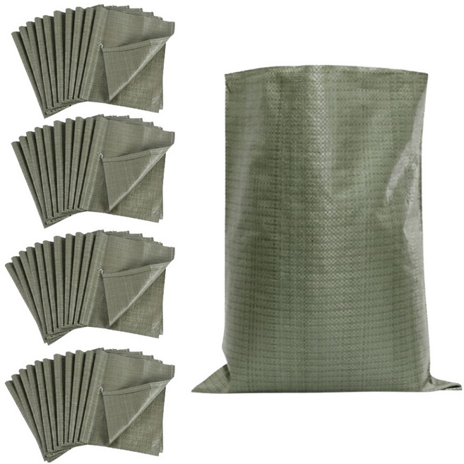 언더보스 폐기물 쓰레기 재활용 마대자루 33 x 48 cm, 그린, 43개