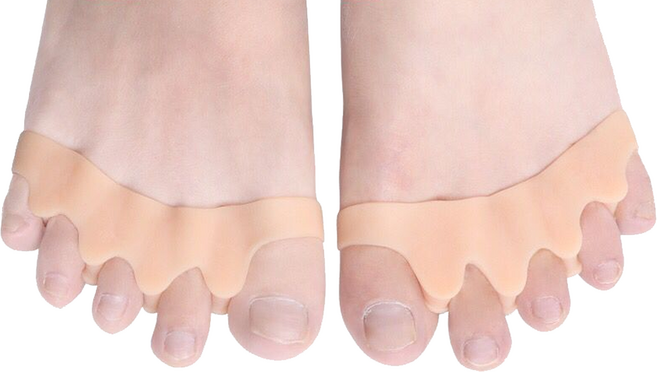 무아즈 데일리 실리콘 발가락 분리기 양발착용 세트, 1세트