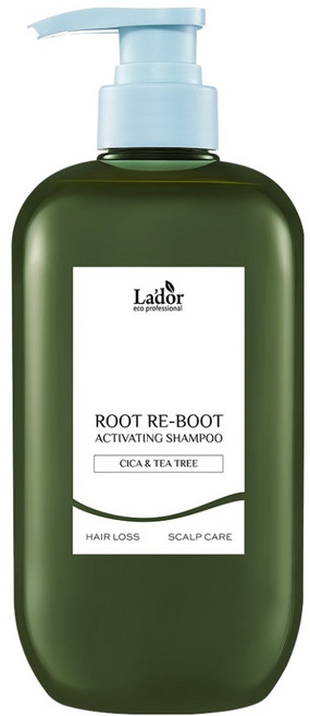 La'dor 拉朵爾 Root Reboot 活化極油性頭皮積雪草茶樹防脫髮洗髮精, 1個, 800ml