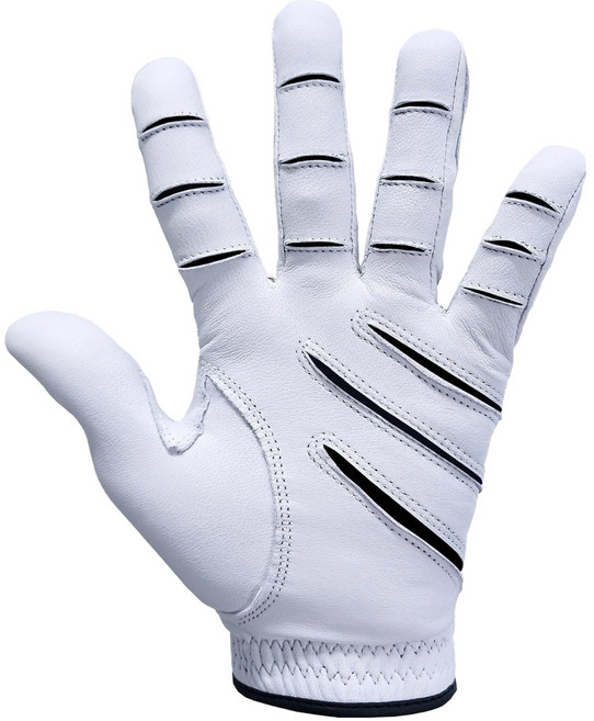 몽키그립 남녀공용 양피 3D 골프장갑 왼손용, 화이트, 1개