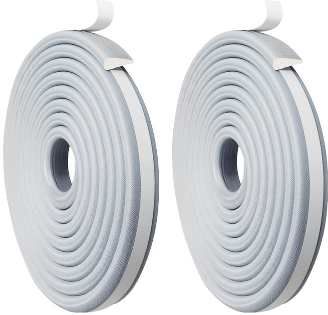 스코라 문틈새 바람막이 문풍지 폼 테이프 2.4cm x 3m 그레이, 2개