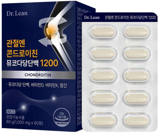 닥터린 관절엔 콘드로이친 뮤코다당단백 1200, 60정, 1개