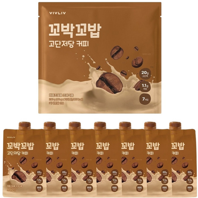 固定餐 高蛋白低糖蛋白奶昔 咖啡口味 7入, 1個, 280g